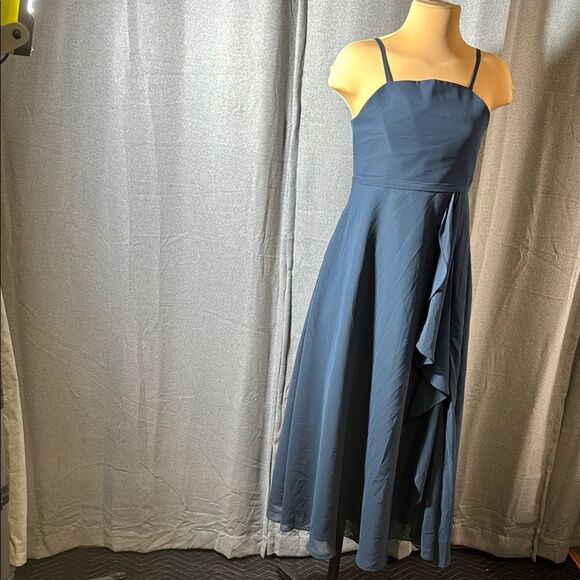 B X Z Elegant Blue Sleeveless Dress - Picture 10 of 12